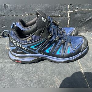 Salomon Blue and Black Athletic Shoes